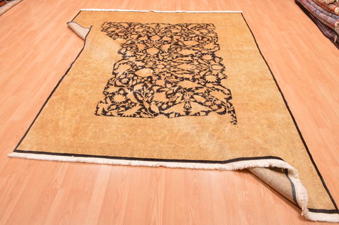 Chobi Black Hand Knotted 73 X 94 Area Rug 100-89846 Image 17