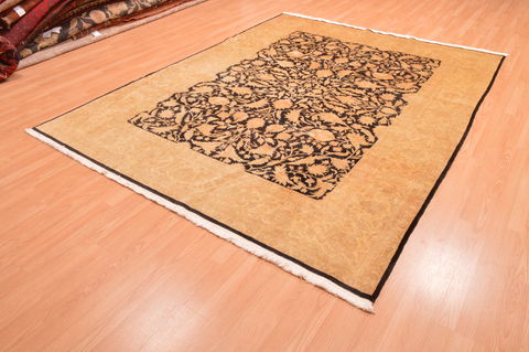 Chobi Black Hand Knotted 73 X 94 Area Rug 100-89846 Image 2