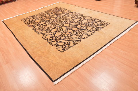 Chobi Black Hand Knotted 73 X 94 Area Rug 100-89846 Image 3