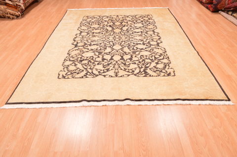 Chobi Black Hand Knotted 73 X 94 Area Rug 100-89846 Image 4