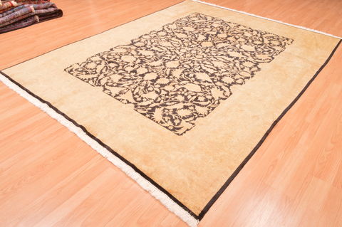 Chobi Black Hand Knotted 73 X 94 Area Rug 100-89846 Image 6