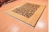 Chobi Black Hand Knotted 73 X 94 Area Rug 100-89846 Thumb 2