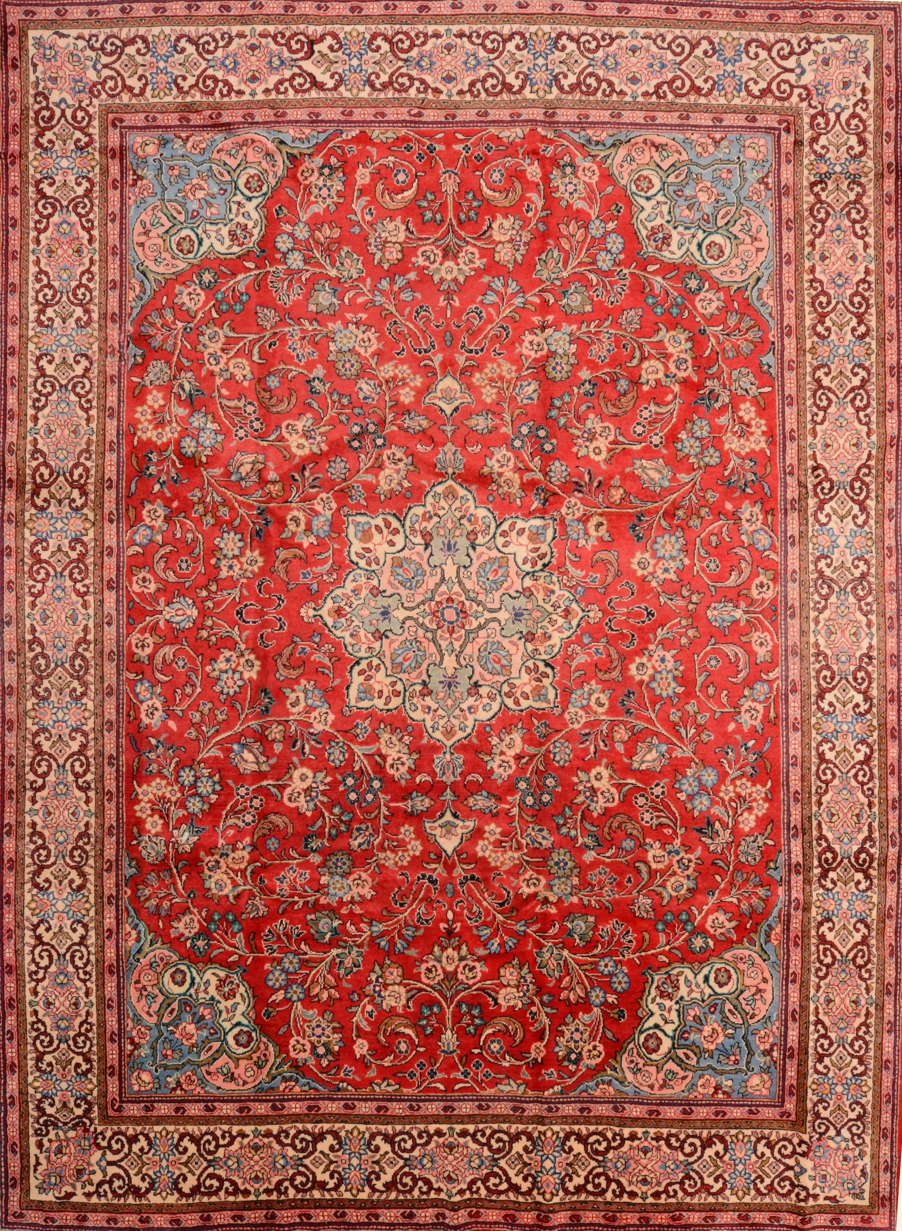 上品コーデはコレで安心！ Moshk Persian Abad 89849 Carpet Wool ft 10x13 Rectangle Red アウトドア寝具