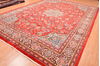 Moshk Abad Red Hand Knotted 100 X 136  Area Rug 100-89849 Thumb 6