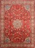 Moshk Abad Red Hand Knotted 100 X 136  Area Rug 100-89849 Thumb 0