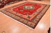 Tabriz Red Hand Knotted 100 X 131  Area Rug 100-89850 Thumb 2