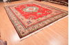 Tabriz Red Hand Knotted 100 X 131  Area Rug 100-89850 Thumb 5