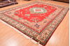 Tabriz Red Hand Knotted 100 X 131  Area Rug 100-89850 Thumb 6