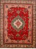 Tabriz Red Hand Knotted 100 X 131  Area Rug 100-89850 Thumb 0