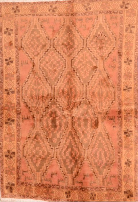 Gabbeh Beige Hand Knotted 48 X 611 Area Rug 100-89852 Image 0