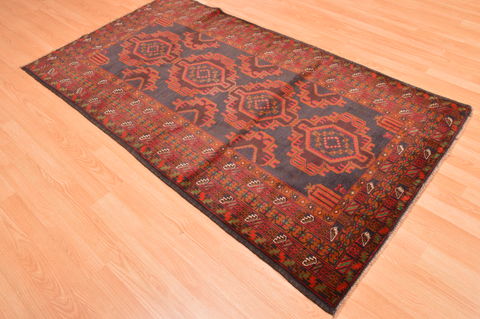 Baluch Blue Hand Knotted 39 X 69 Area Rug 100-89853 Image 6