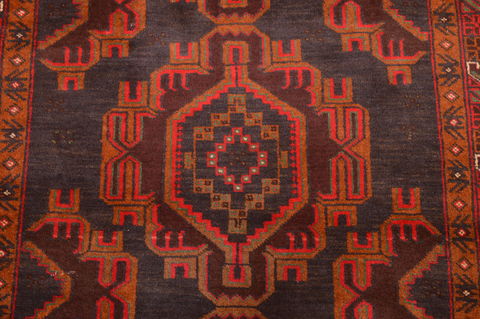 Baluch Blue Hand Knotted 39 X 69 Area Rug 100-89853 Image 9