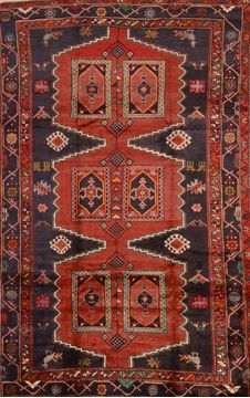 Persian Kelardasht Blue Rectangle 7x10 ft Wool Carpet 89860