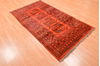 Khan Mohammadi Orange Hand Knotted 38 X 67  Area Rug 100-89862 Thumb 3