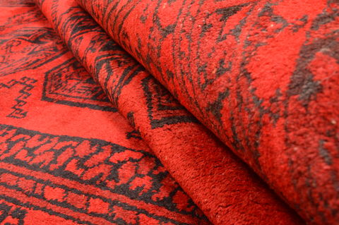 Khan Mohammadi Red Hand Knotted 410 X 73 Area Rug 100-89863 Image 12