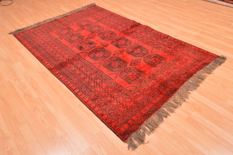 Khan Mohammadi Red Hand Knotted 410 X 73 Area Rug 100-89863 Image 5
