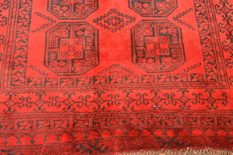 Khan Mohammadi Red Hand Knotted 410 X 73 Area Rug 100-89863 Image 7
