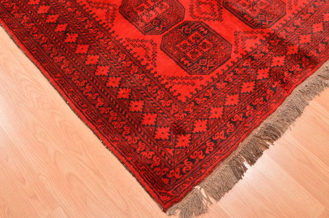 Khan Mohammadi Red Hand Knotted 51 X 610 Area Rug 100-89865 Image 11