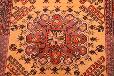 Khan Mohammadi Yellow Hand Knotted 39 X 62 Area Rug 100-89866 Image 9