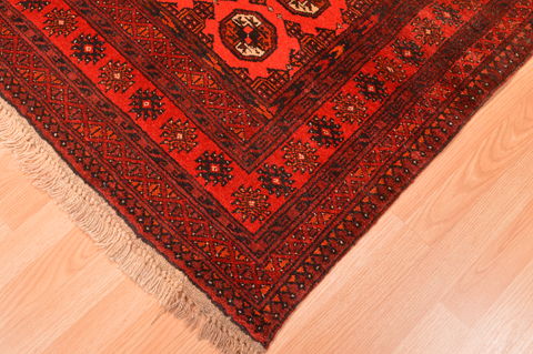 Khan Mohammadi Red Runner Hand Knotted 35 X 67 Area Rug 100-89867 Image 7