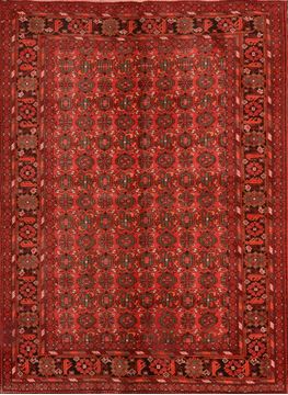 Khan Mohammadi Red Hand Knotted 5'7" X 7'8"  Area Rug 100-89868