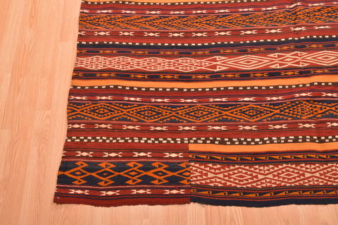 Kilim Brown Hand Knotted 310 X 84 Area Rug 100-89872 Image 10