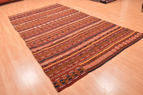 Kilim Brown Hand Knotted 310 X 84 Area Rug 100-89872 Image 3