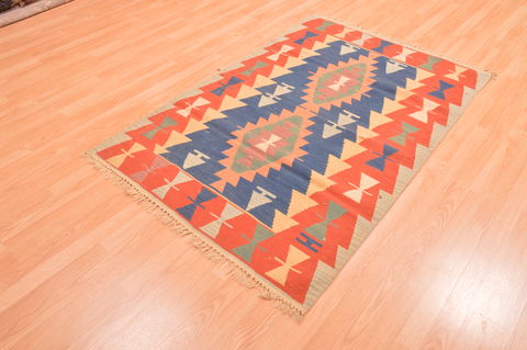 Kilim Orange Hand Knotted 310 X 58 Area Rug 100-89875 Image 2