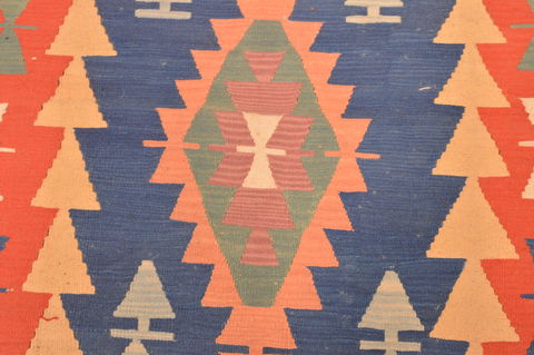 Kilim Orange Hand Knotted 310 X 58 Area Rug 100-89875 Image 7