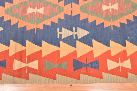 Kilim Orange Hand Knotted 310 X 58 Area Rug 100-89875 Image 8