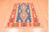 Kilim Orange Hand Knotted 310 X 58 Area Rug 100-89875 Thumb 4