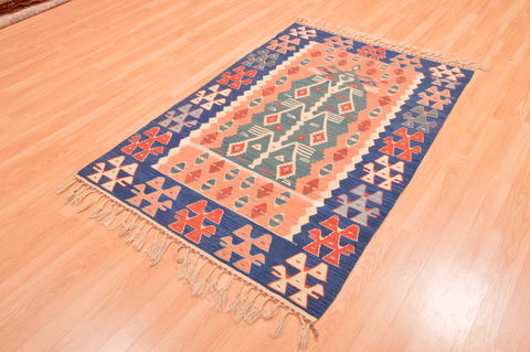 Kilim Red Flat Woven 38 X 56 Area Rug 100-89876 Image 2