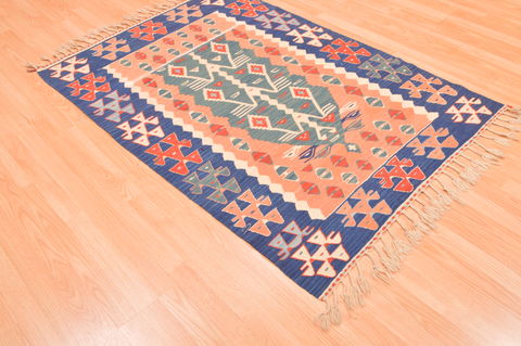 Kilim Red Flat Woven 38 X 56 Area Rug 100-89876 Image 5