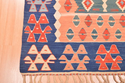 Kilim Red Flat Woven 38 X 56 Area Rug 100-89876 Image 6