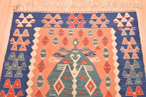 Kilim Red Flat Woven 38 X 56 Area Rug 100-89876 Image 8