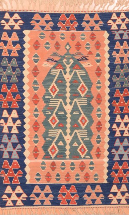 Kilim Red Flat Woven 38 X 56 Area Rug 100-89876 Image 0