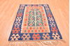 Kilim Red Flat Woven 38 X 56 Area Rug 100-89876 Thumb 1