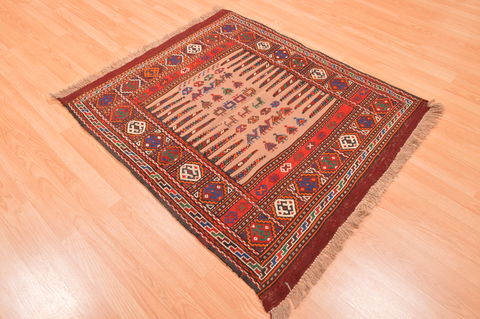 Kilim Red Flat Woven 310 X 47 Area Rug 100-89877 Image 4