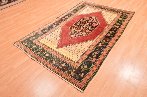 Karabakh Green Hand Knotted 47 X 73 Area Rug 100-89880 Image 2
