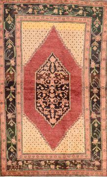 Karabakh Green Hand Knotted 4'7" X 7'3"  Area Rug 100-89880