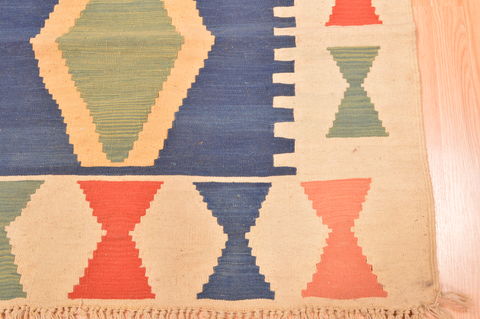 Kilim Blue Hand Knotted 39 X 57 Area Rug 100-89881 Image 7