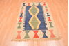 Kilim Blue Hand Knotted 39 X 57 Area Rug 100-89881 Thumb 4