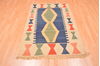 Kilim Blue Hand Knotted 39 X 57  Area Rug 100-89881 Thumb 4