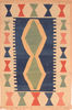 Kilim Blue Hand Knotted 39 X 57 Area Rug 100-89881 Thumb 0