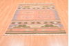Kilim Green Flat Woven 46 X 60 Area Rug 100-89882 Thumb 1