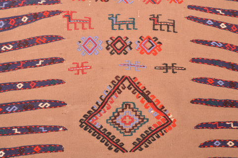 Kilim Red Square Hand Knotted 310 X 46 Area Rug 100-89884 Image 10