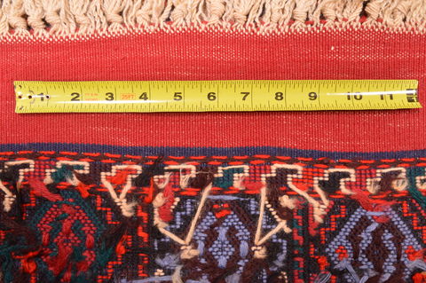 Kilim Red Square Hand Knotted 310 X 46 Area Rug 100-89884 Image 14