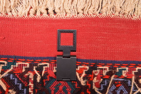 Kilim Red Square Hand Knotted 310 X 46 Area Rug 100-89884 Image 15