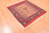 Kilim Red Square Hand Knotted 310 X 46 Area Rug 100-89884 Thumb 3