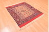 Kilim Red Square Hand Knotted 310 X 46  Area Rug 100-89884 Thumb 4